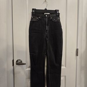 Abercrombie & Fitch Black Straight Leg Jeans